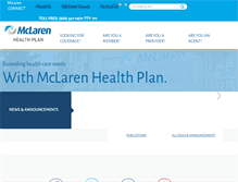 Tablet Screenshot of mclarenhealthplan.org